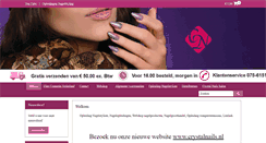 Desktop Screenshot of crystalnailsshop.nl